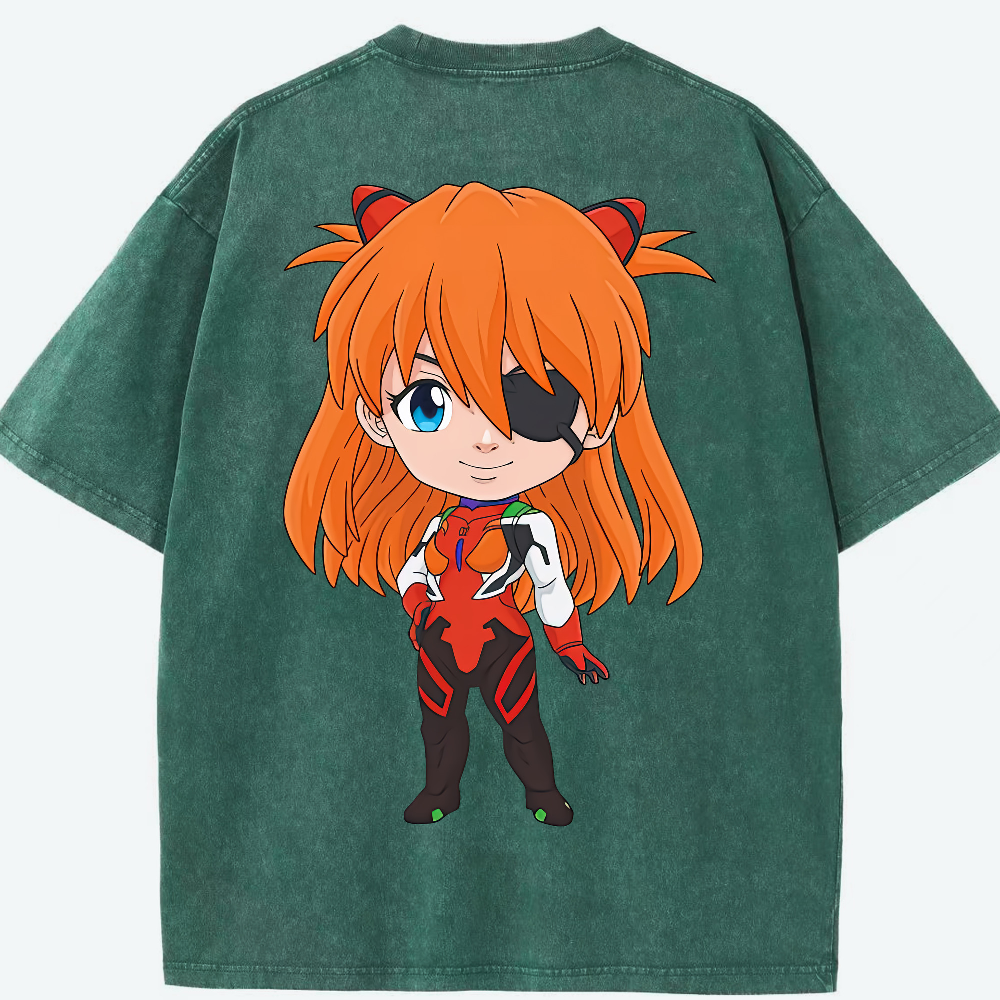 （画像用） EVA 新世紀エヴァンゲリオン 綿100% ヴィンテージ風 半袖Tシャツ（背面プリント）